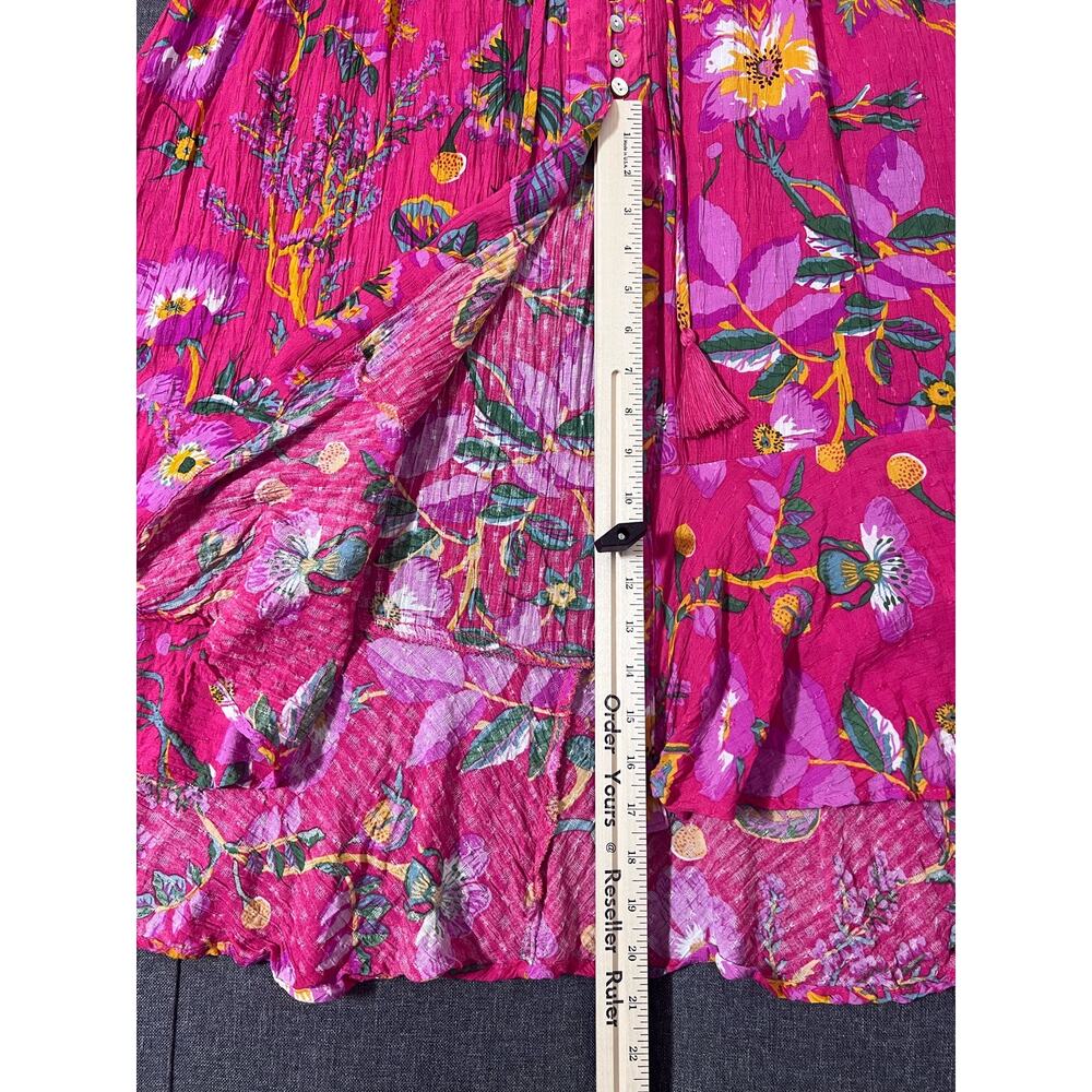 RACHEL Rachel Roy Skirt Women Large Pink Holiday Tropical Floral - Picture 10 of 12